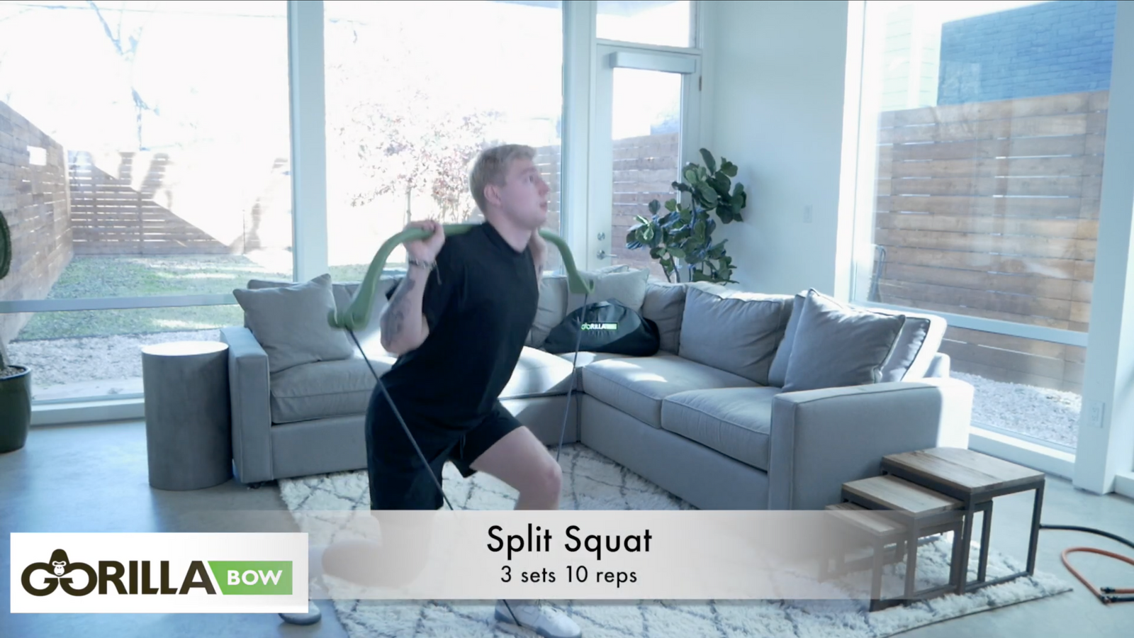 Workout Videos Split Squat Gorilla Bow Gorilla Bow