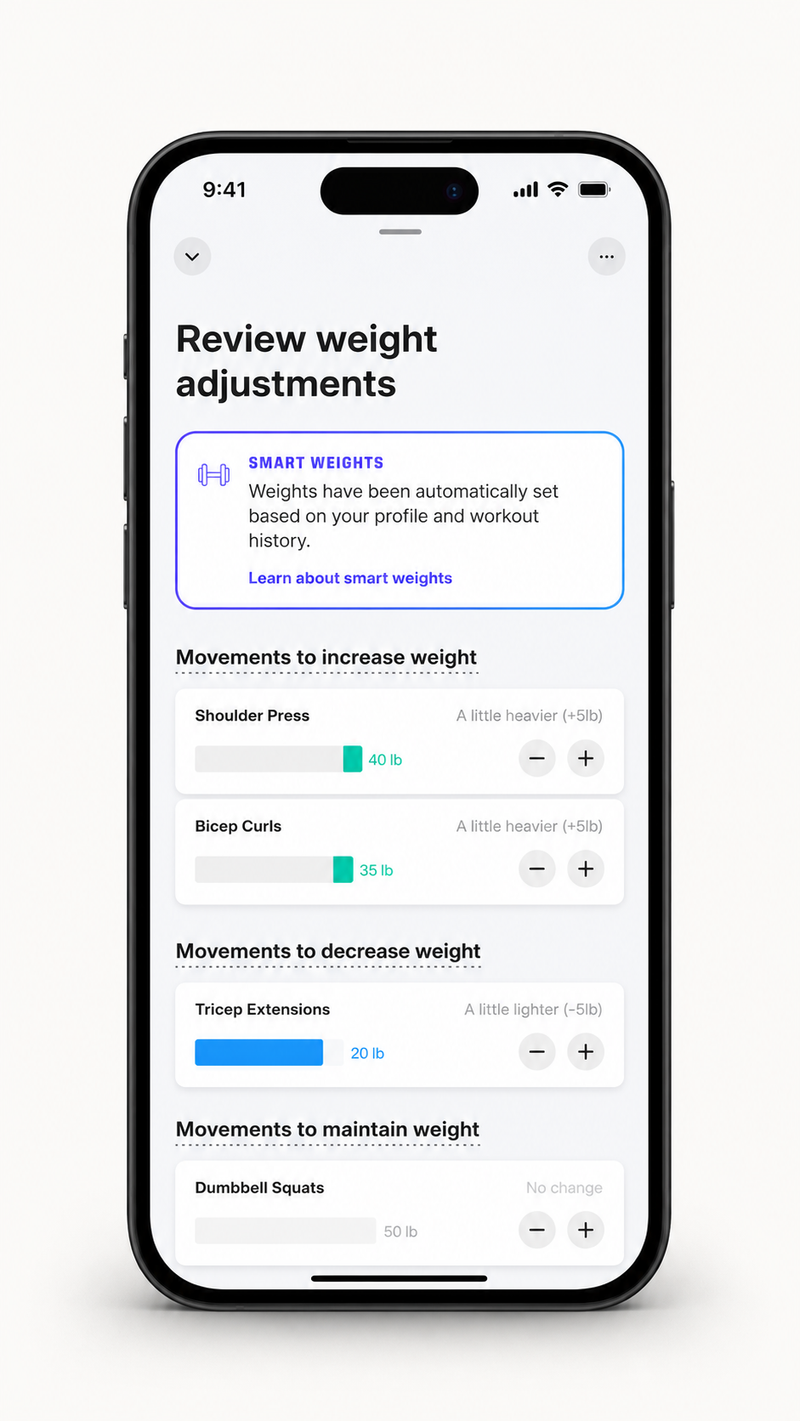 Automatic Weight Change