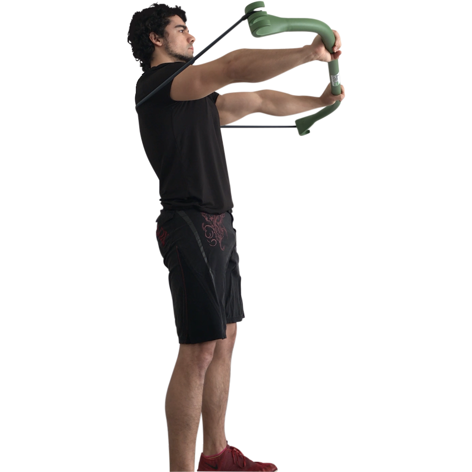 90 Pound Gorilla Bow Short Resistance Band for Bench Multi Layer